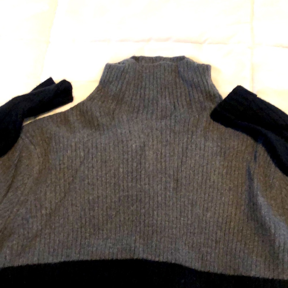 Black and Grey wool men’s turtleneck